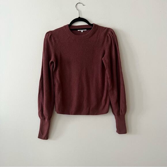 Madewell Baybrook Balloon Sleeve Pullover Sweater - Picture 2 of 5